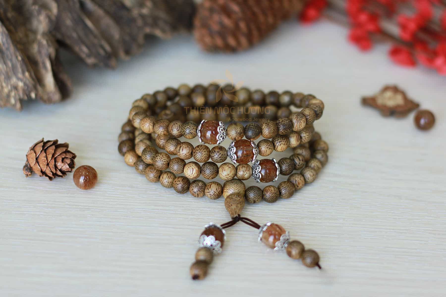 Trầm Hương 108 hạt ngọc bảo