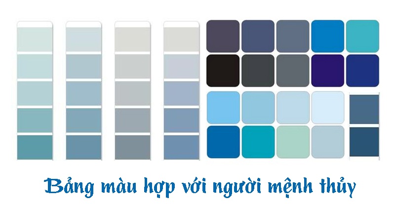 Mạng Thủy hợp với màu phong thủy gì?