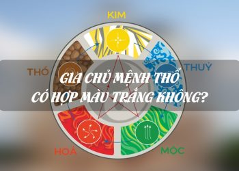 Mệnh thổ hợp màu trắng không