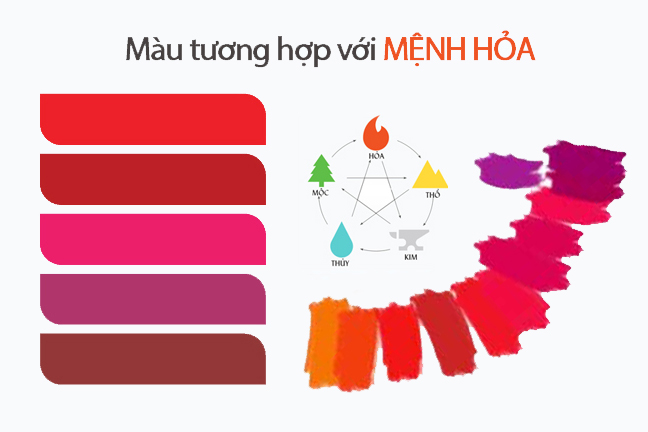 Đỏ, tím là những màu hợp hợp với mệnh này